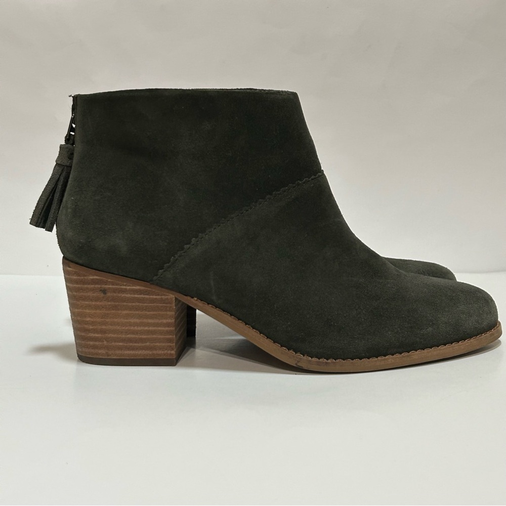 Toms Leila Suede Ankle Boots - 9
